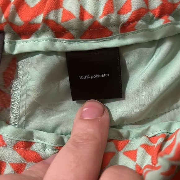 The Limited Women's Printed Elastic Wait Tie Waist Pull-On Shorts Orange Size M‍ - Picture 5 of 8